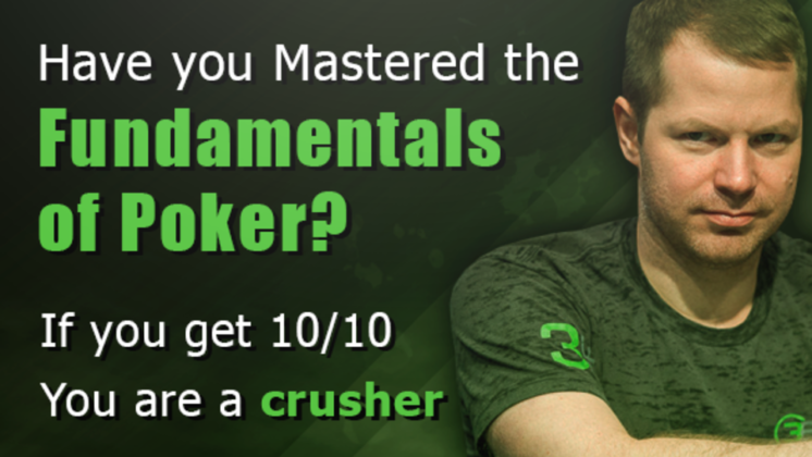 Take this free poker quiz and see if you have mastered the fundamentals of poker tournaments and no-limit Texas hold'em cash games.